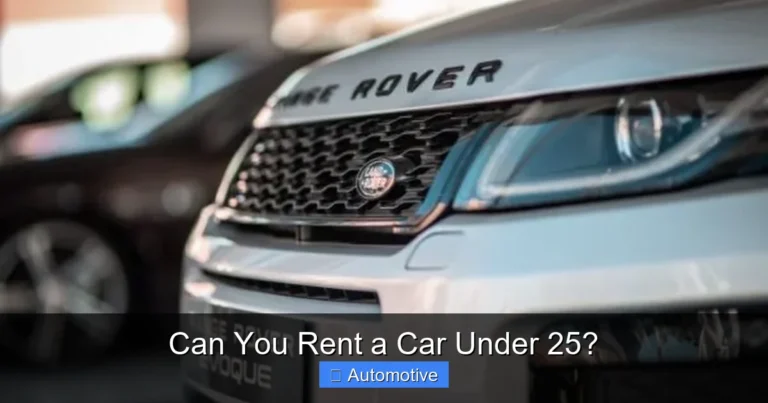 Can You Rent a Car Under 25?