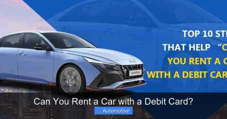 Can You Rent a Car with a Debit Card?