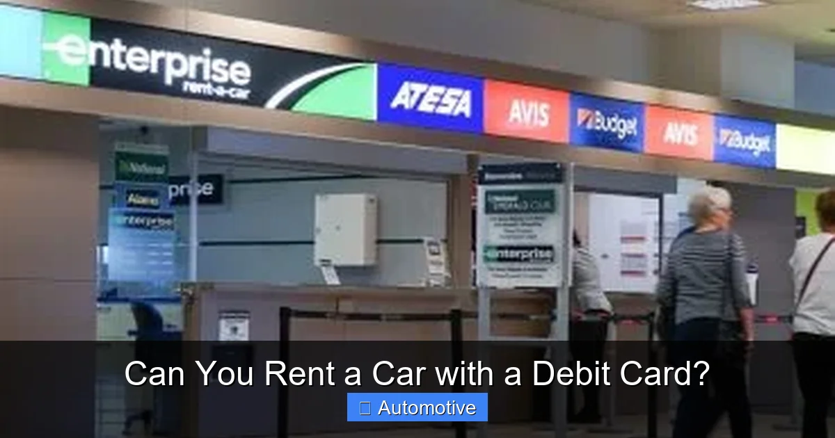 Can You Rent a Car with a Debit Card?