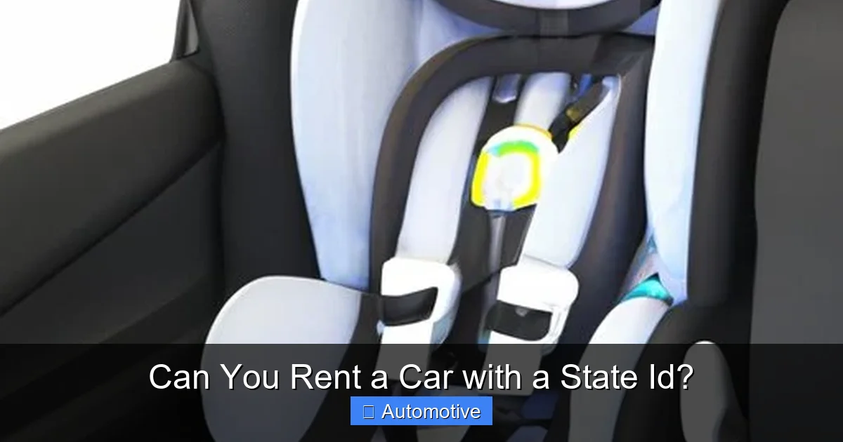 Can You Rent a Car with a State Id?