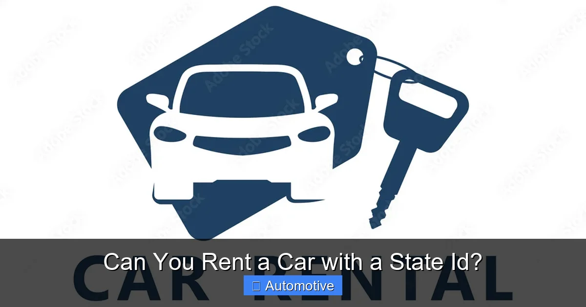 Can You Rent a Car with a State Id?