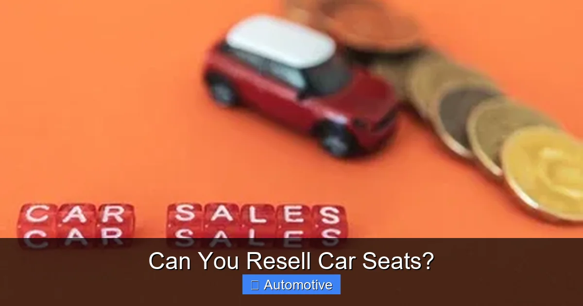 Can You Resell Car Seats?