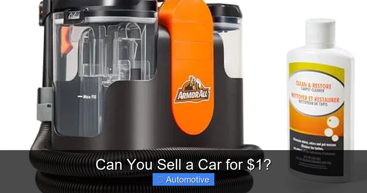 Can You Sell a Car for $1?