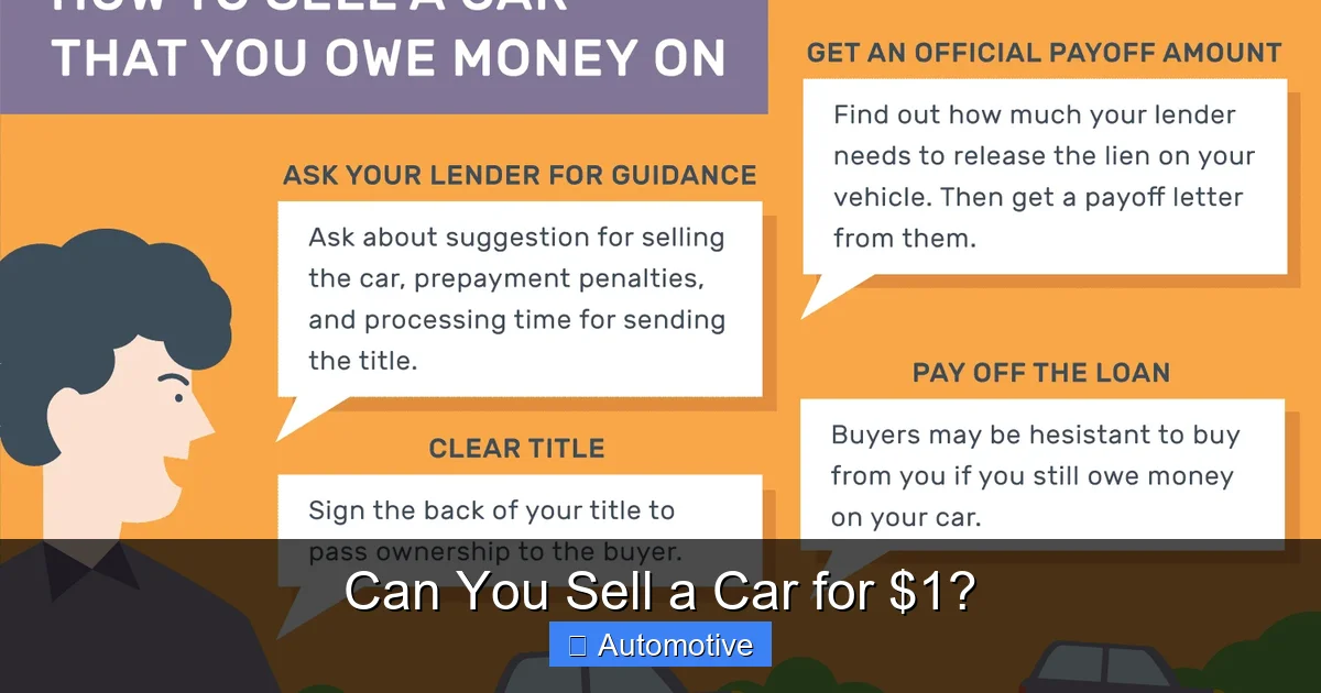 Can You Sell a Car for $1?