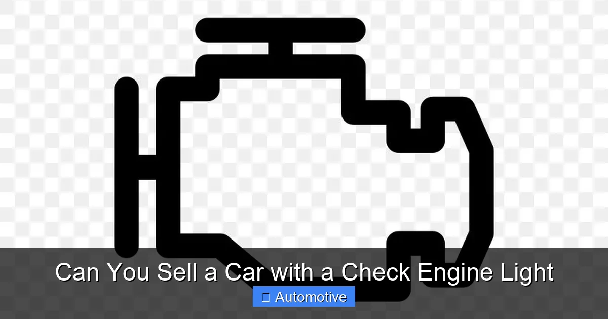 Can You Sell a Car with a Check Engine Light