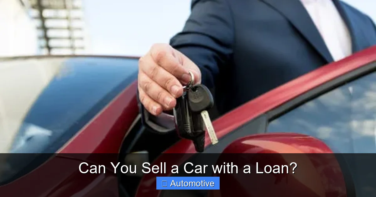 Can You Sell a Car with a Loan?