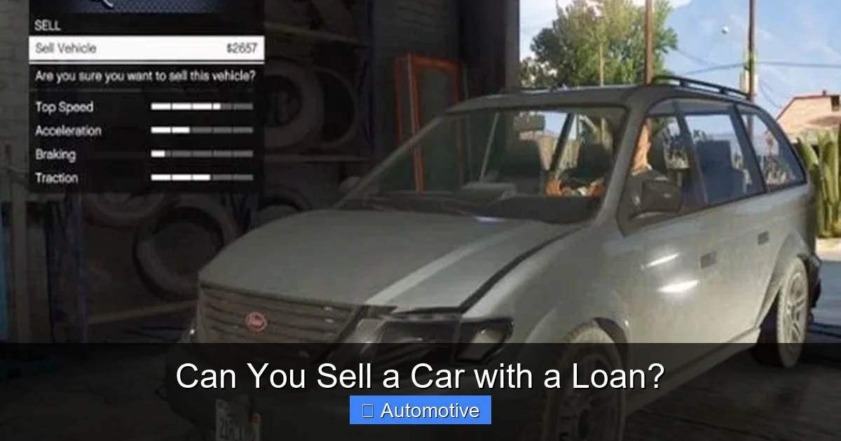 Can You Sell a Car with a Loan?