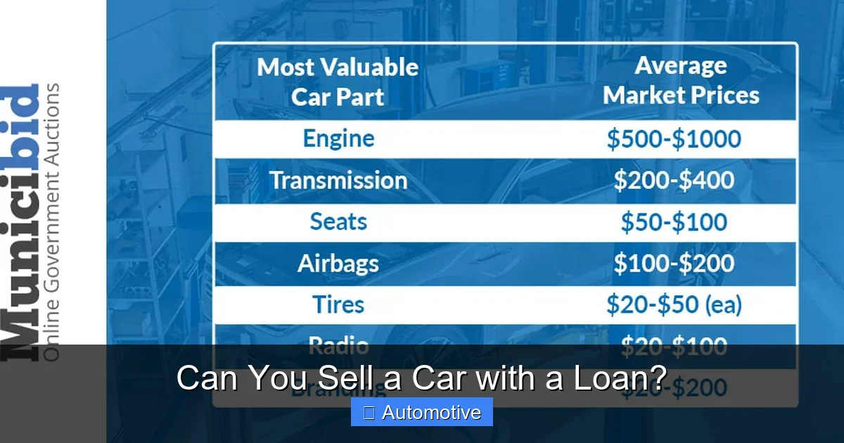 Can You Sell a Car with a Loan?