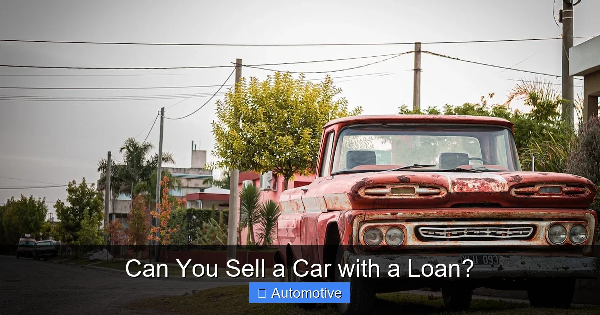Can You Sell a Car with a Loan?