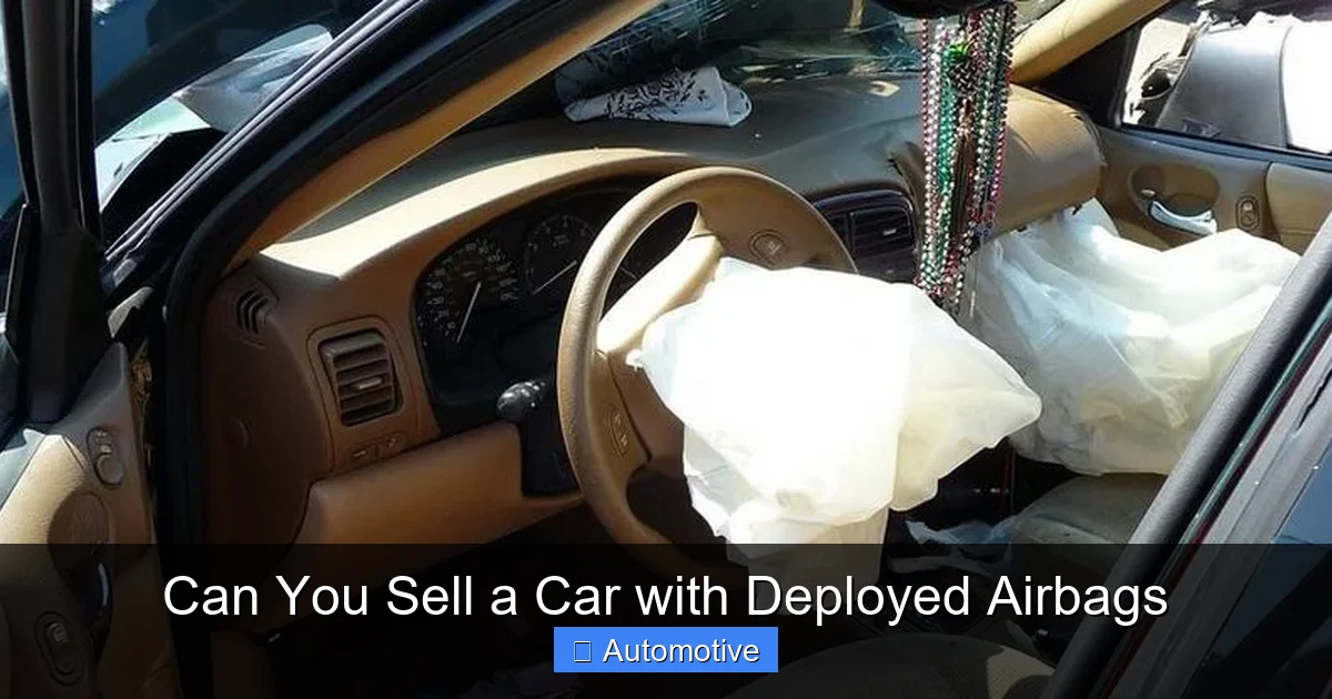 Can You Sell a Car with Deployed Airbags