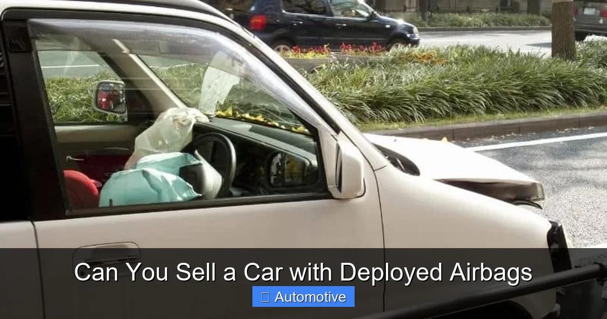 Can You Sell a Car with Deployed Airbags