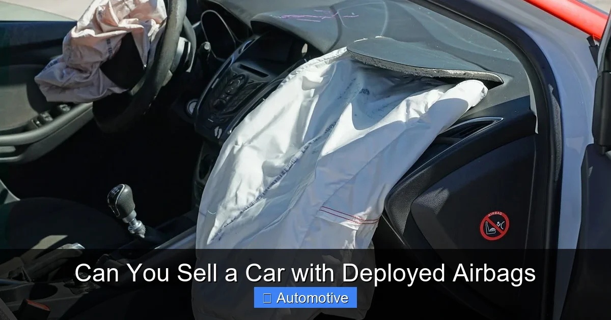 Can You Sell a Car with Deployed Airbags