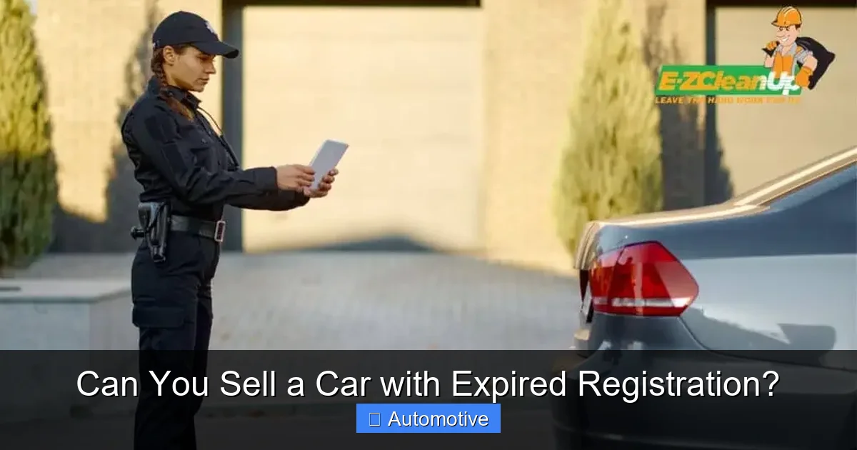 Can You Sell a Car with Expired Registration?