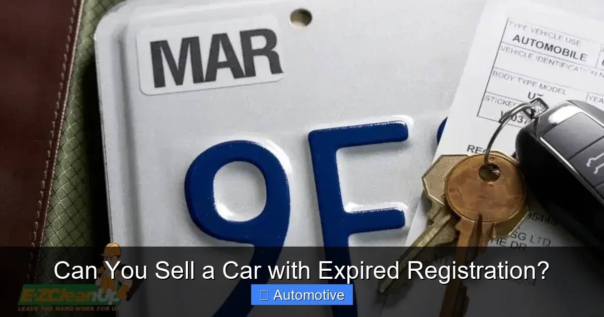Can You Sell a Car with Expired Registration?