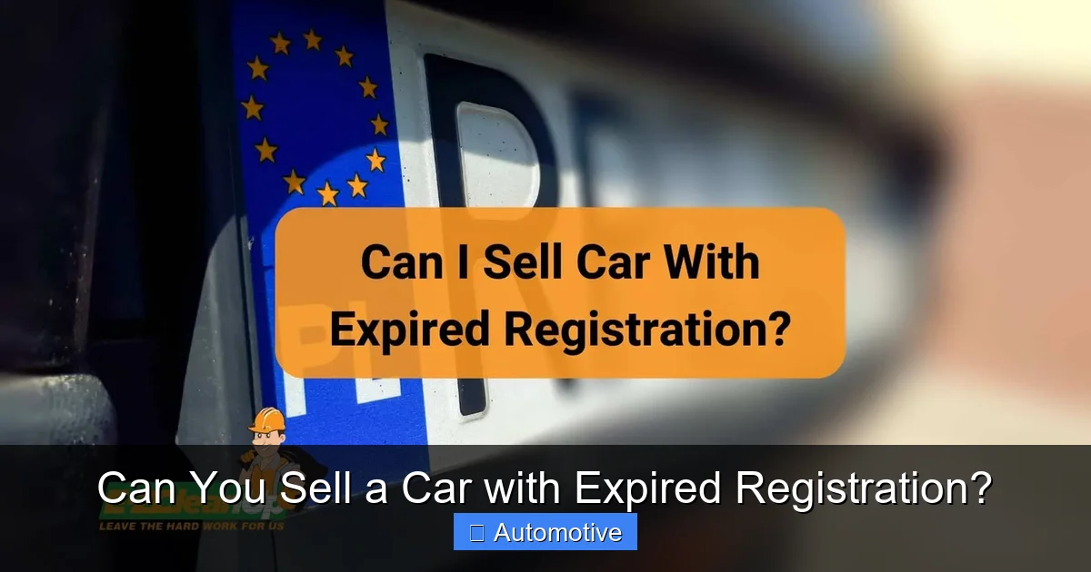 Can You Sell a Car with Expired Registration?
