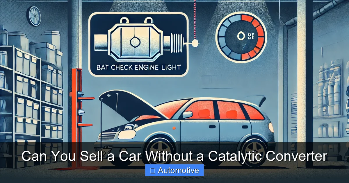Can You Sell a Car Without a Catalytic Converter