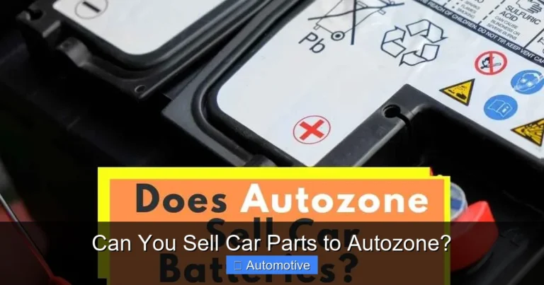 Can You Sell Car Parts to Autozone?