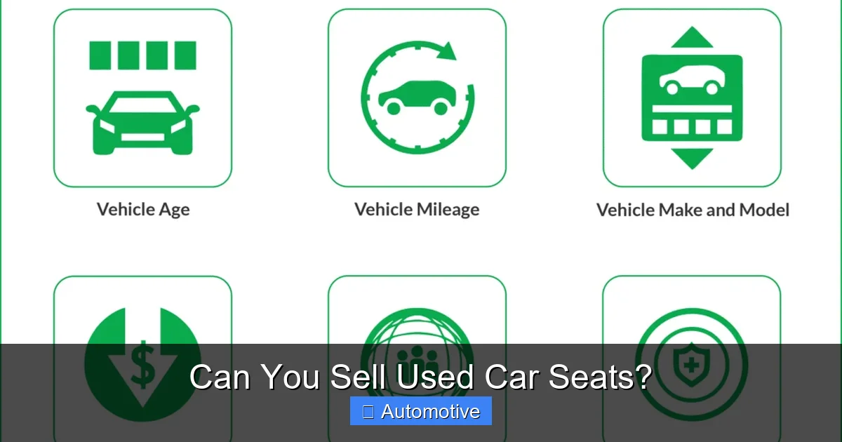 Can You Sell Used Car Seats?