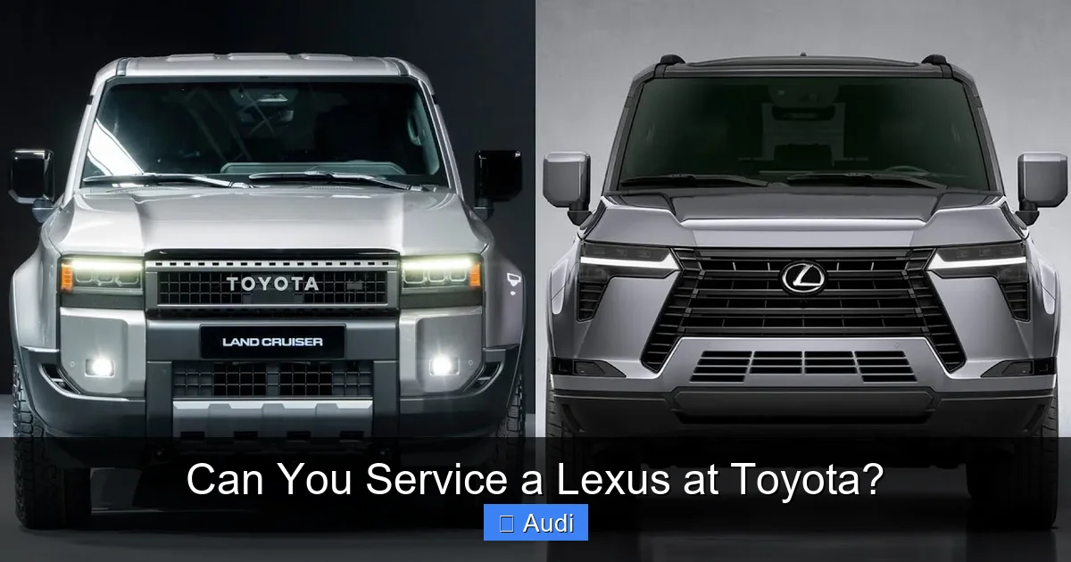 Can You Service a Lexus at Toyota?