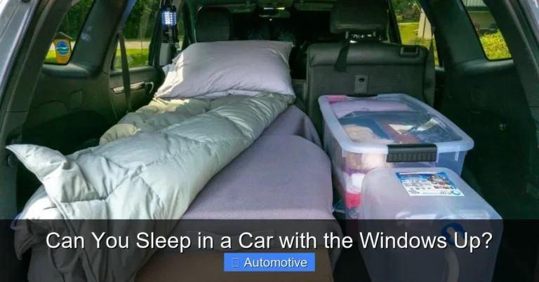 Can You Sleep in a Car with the Windows Up?