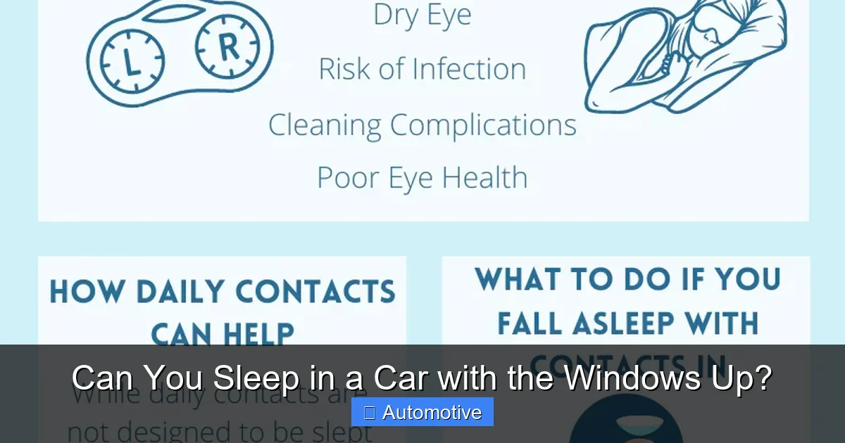 Can You Sleep in a Car with the Windows Up?