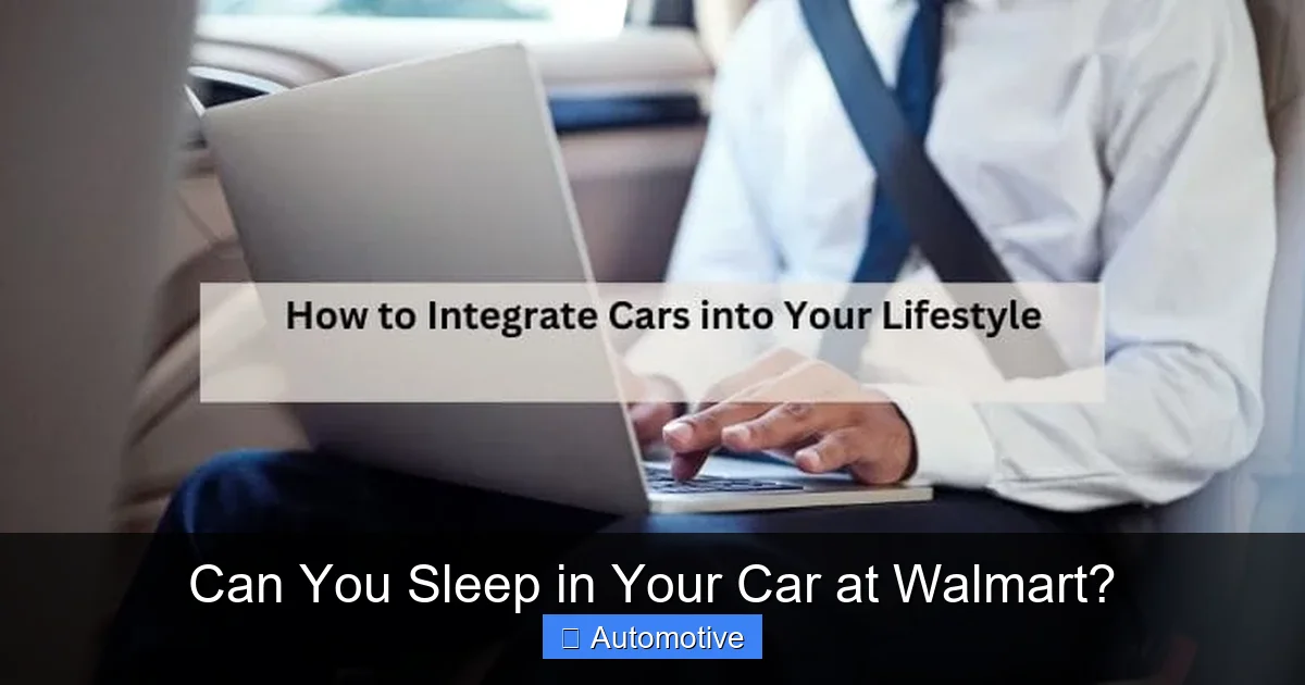 Can You Sleep in Your Car at Walmart?