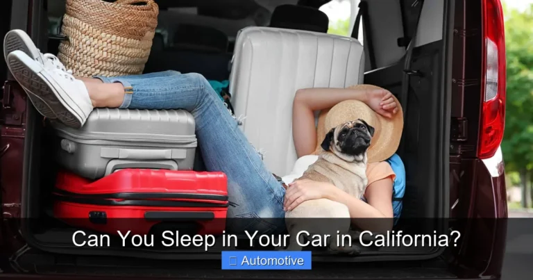 Can You Sleep in Your Car in California?