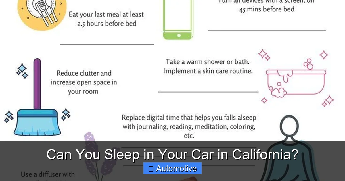 Can You Sleep in Your Car in California?