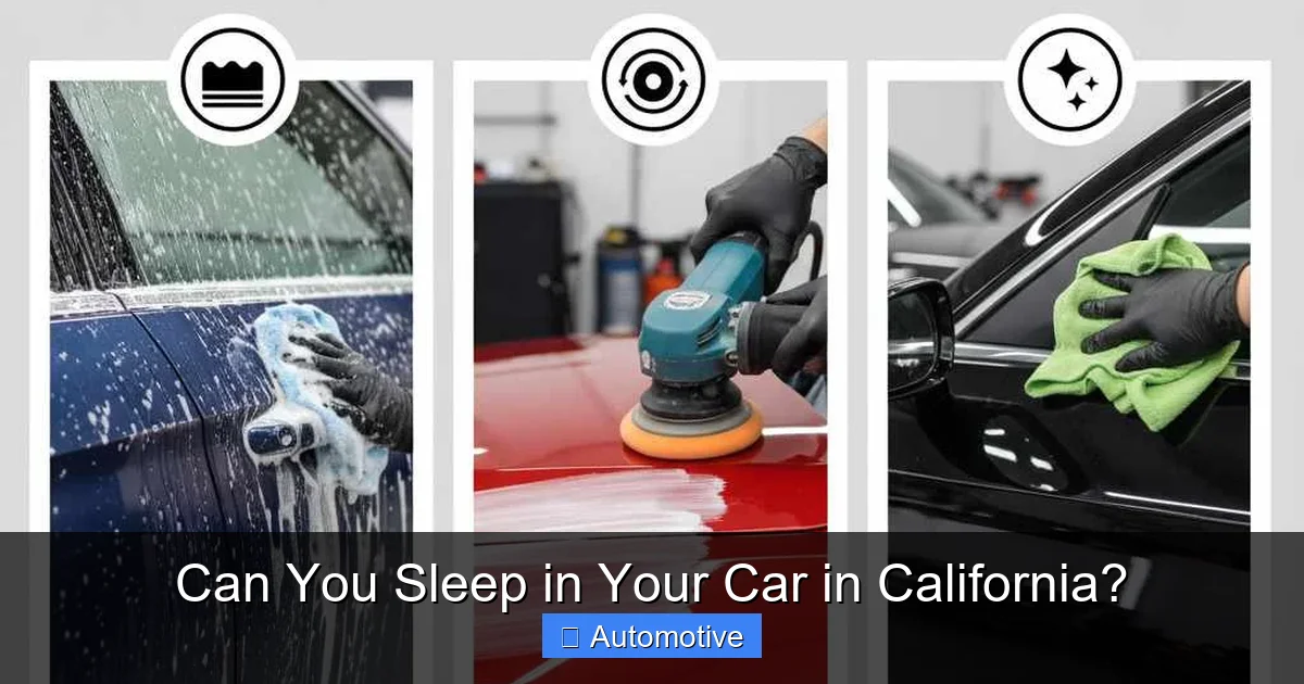 Can You Sleep in Your Car in California?