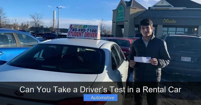 Can You Take a Driver’s Test in a Rental Car