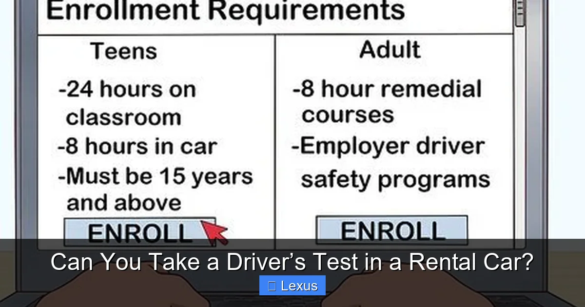 Can You Take a Driver’s Test in a Rental Car?