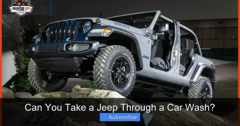 Can You Take a Jeep Through a Car Wash?
