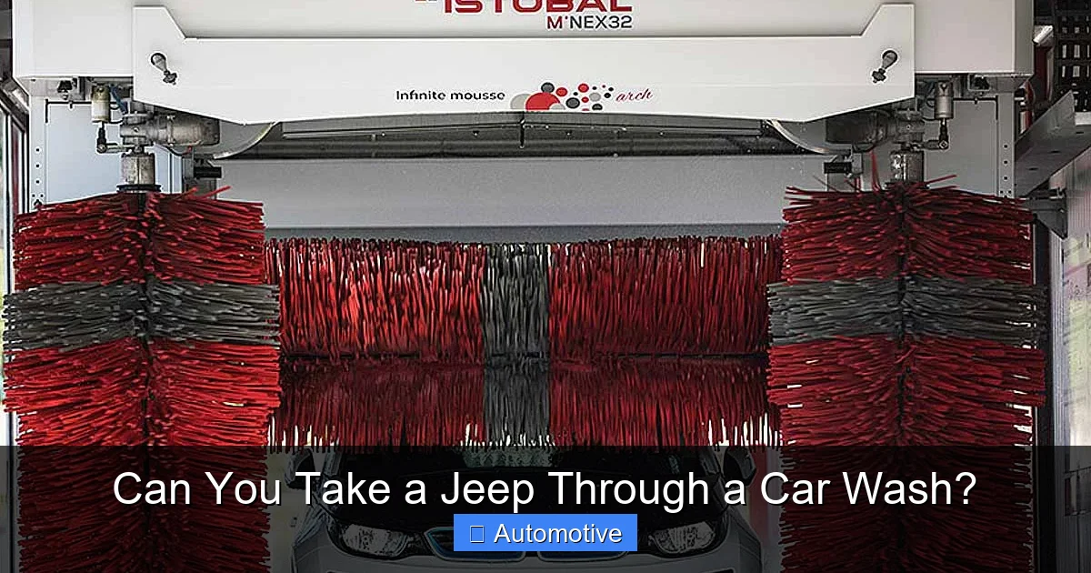 Can You Take a Jeep Through a Car Wash?