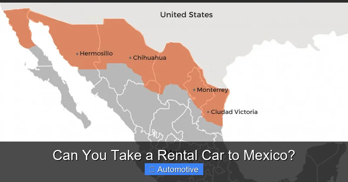 Can You Take a Rental Car to Mexico?