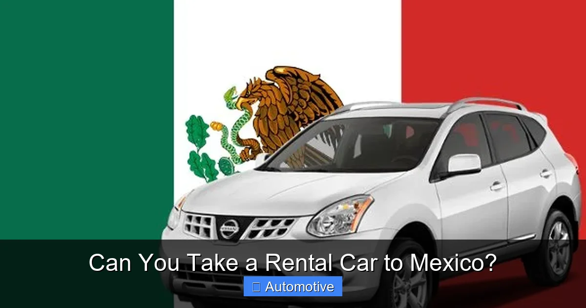Can You Take a Rental Car to Mexico?