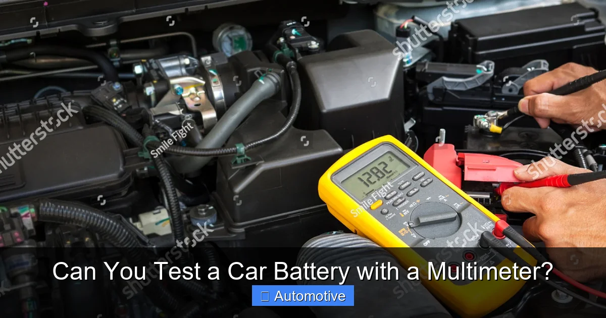 Can You Test a Car Battery with a Multimeter?