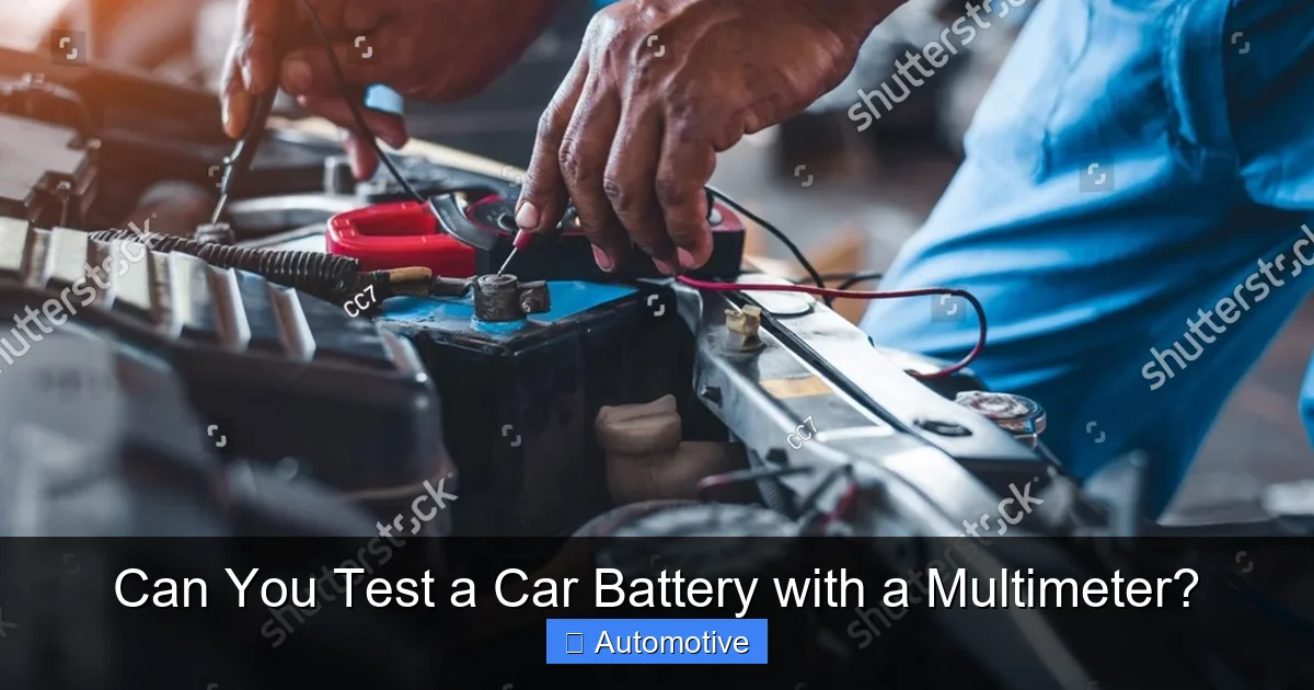 Can You Test a Car Battery with a Multimeter?