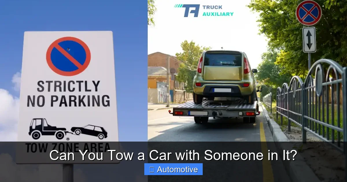 Can You Tow a Car with Someone in It?