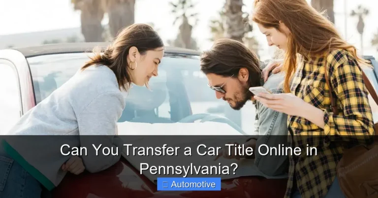 Can You Transfer a Car Title Online in Pennsylvania?