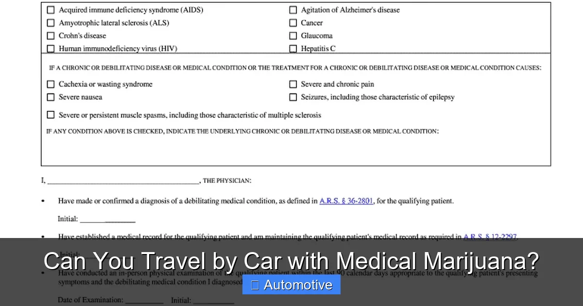 Can You Travel by Car with Medical Marijuana?