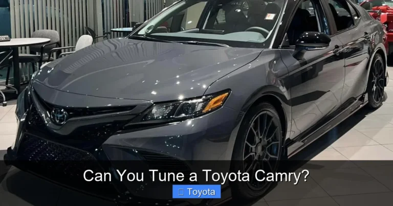 Can You Tune a Toyota Camry?