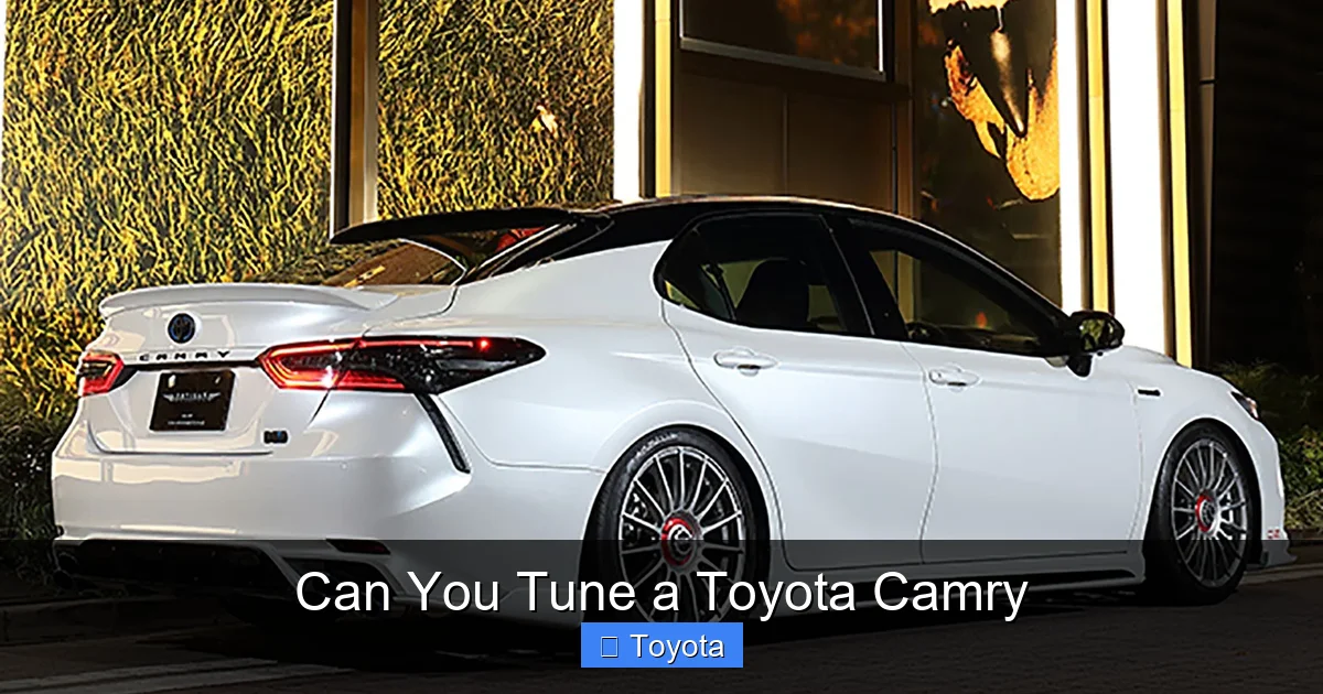 Can You Tune a Toyota Camry