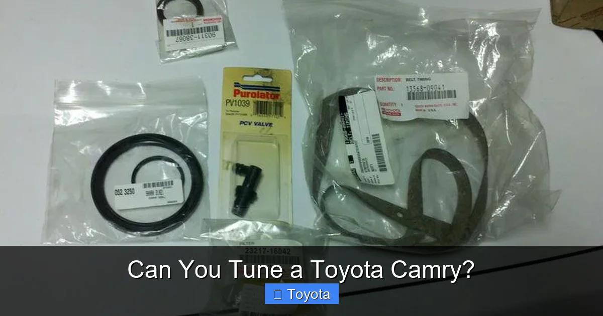 Can You Tune a Toyota Camry?