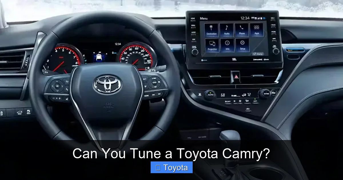 Can You Tune a Toyota Camry?