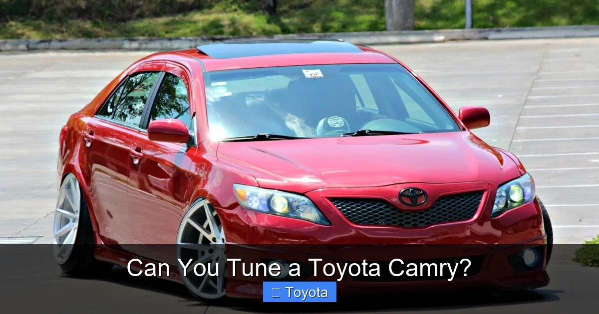 Can You Tune a Toyota Camry?