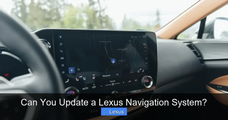Can You Update a Lexus Navigation System?