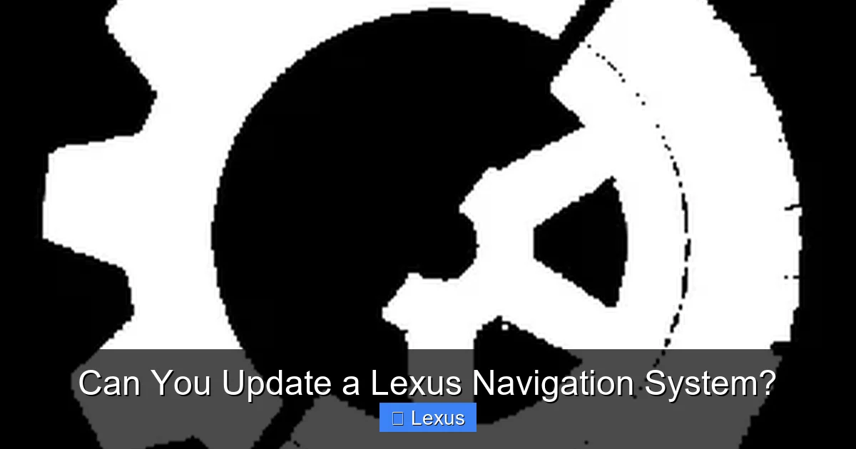 Can You Update a Lexus Navigation System?