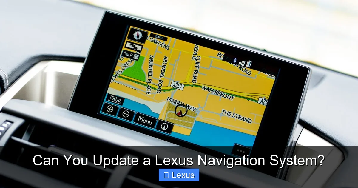 Can You Update a Lexus Navigation System?