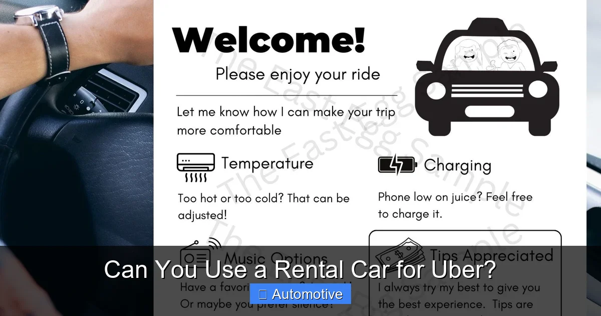 Can You Use a Rental Car for Uber?