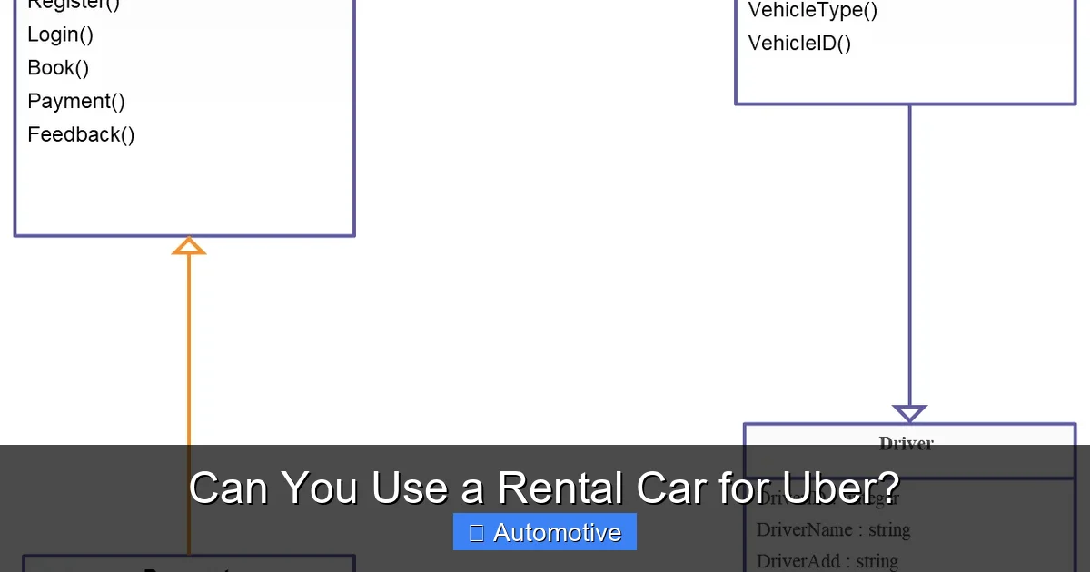 Can You Use a Rental Car for Uber?